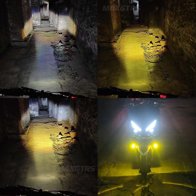 Set 1/2 đèn pha led mini 15w MAXGTRS siêu sáng chống sương mù chuyên dụng cho xe máy/ xe hơi/ tay ga