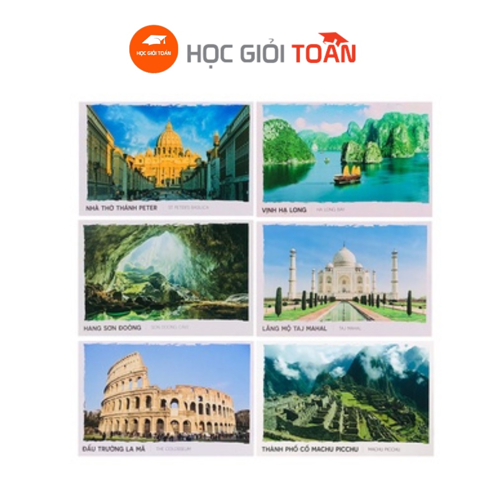 Bưu Thiếp Kỳ Quan Thế Giới  Hocgioitoan