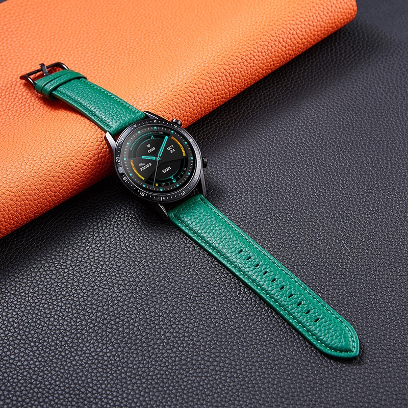 HUAWEI Dây Đeo Bằng Da Thật 2 / Pro Cho Đồng Hồ Thông Minh Xiaomi Mi Watch S1 Active / Color 2 / Pro GT3 GT 3 Pro 43 46 42 46mm