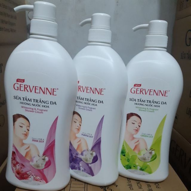 Sữa tắm trắng da Gervenne 900g