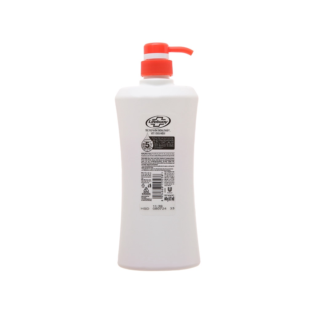 Dầu gội Lifebuoy mềm mượt kháng khuẩn 640g