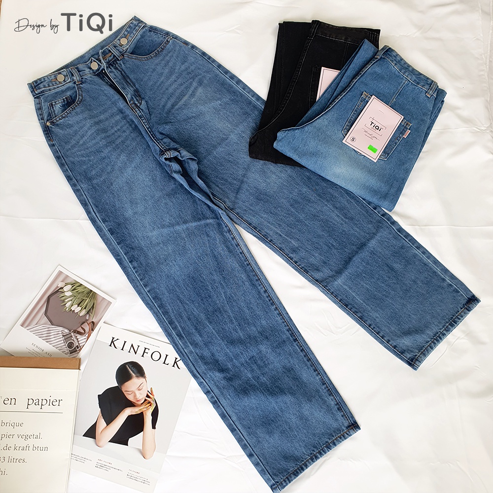Quần jean ống suông nữ cao cấp TiQi Jeans B2-142 | BigBuy360 - bigbuy360.vn