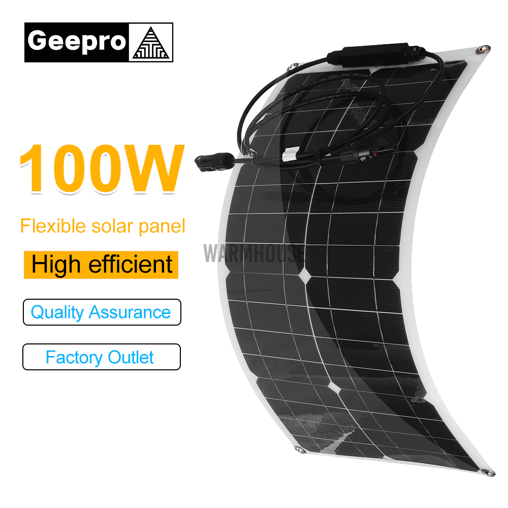 Bộ Tấm Pin Năng Lượng Mặt Trời 100w 30a / 60a / 100a