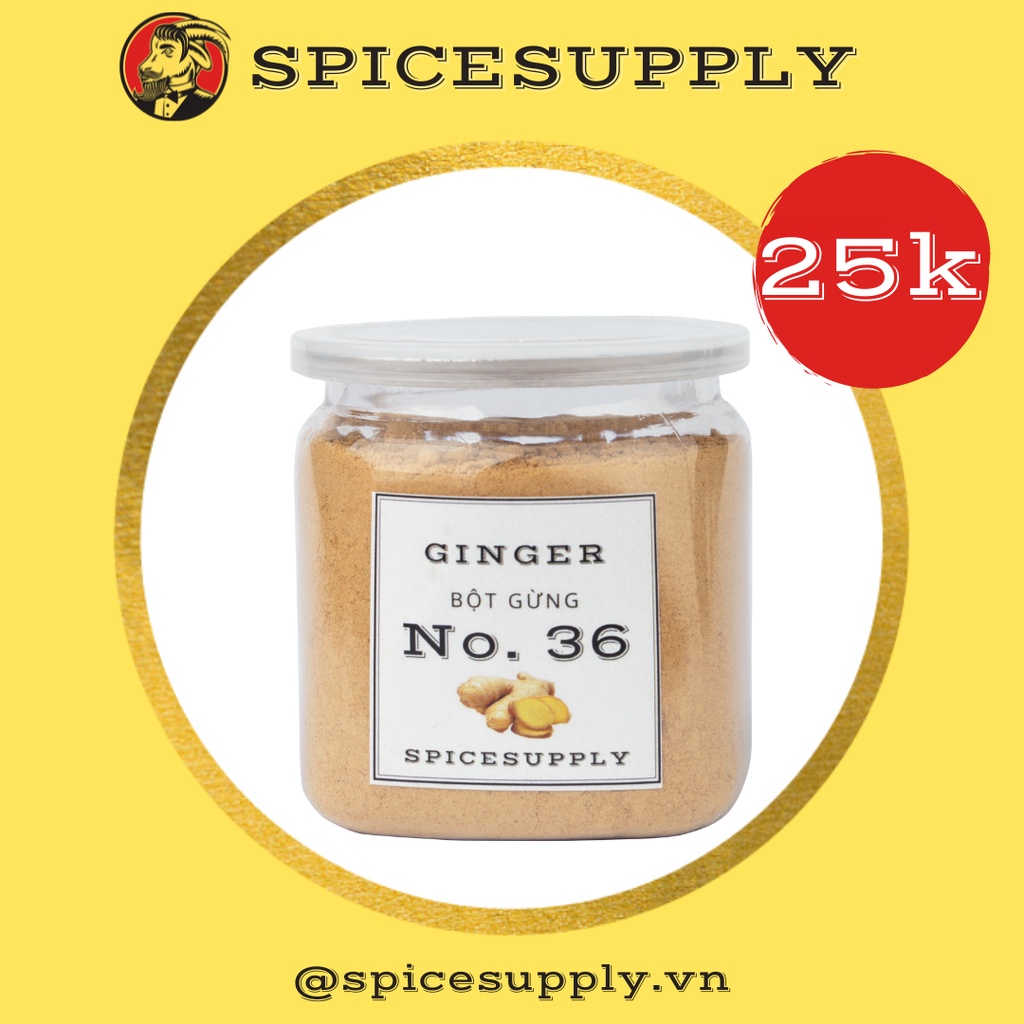 1KG Ginger powder Bột Gừng Sẻ nguyên chất không pha trộn Hũ 70g 500g