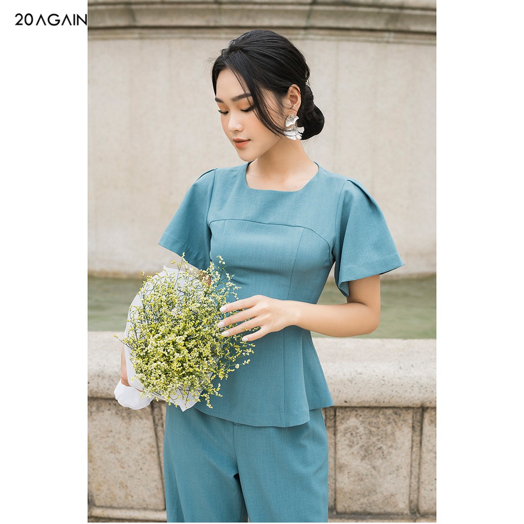 Áo sơ mi nữ công sở 92WEAR, đủ màu, đủ size, vai bồng xếp ly ASA1458