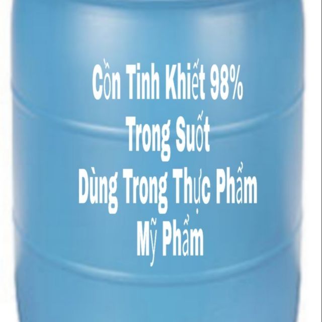 1 Lít Cồn (Ethanol) Tinh Khiết 98% - Dùng Trong Mỹ Phẩm - Thực Phẩm