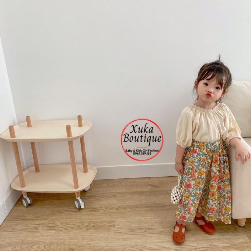 Quần Vải Bé Gái Mùa Hè Quần Ống Rộng SKYBOMA KIDS Cao Cấp 2022