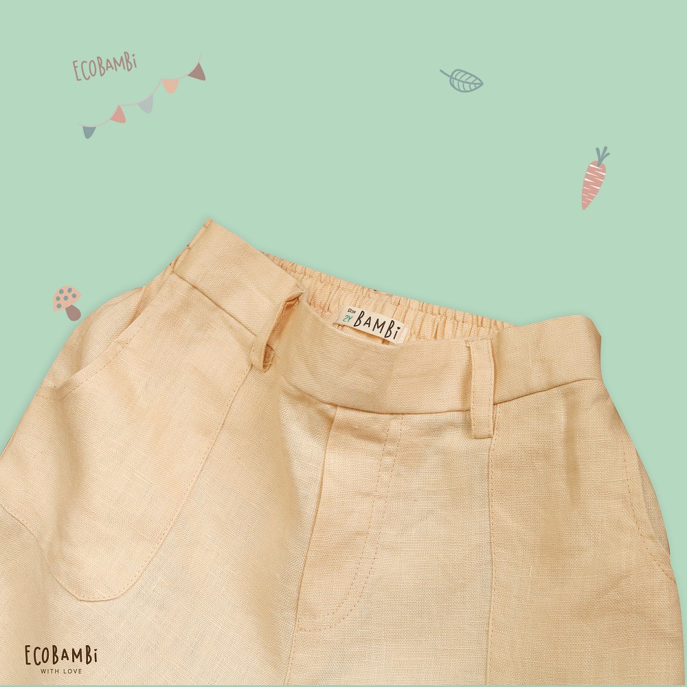 Quần dài linen unisex Ecobambi