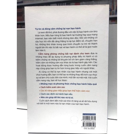 Sách - Cẩm Nang Phòng Chống Bắt Nạt Dành Cho Teen - NXB Kim Đồng