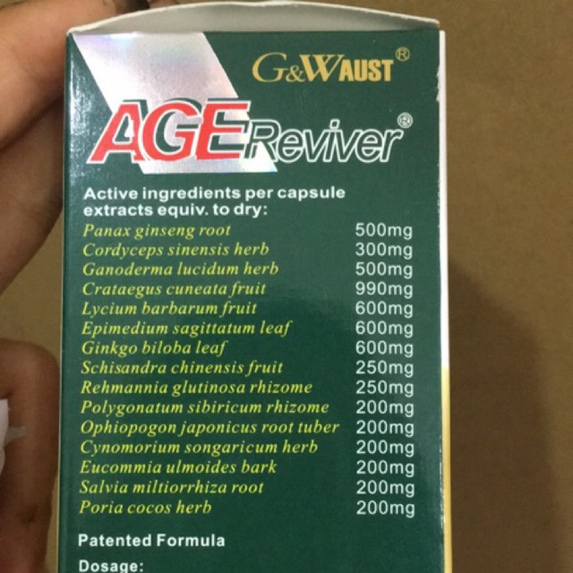 Phục hồi sinh lực Age Reviver 60v
