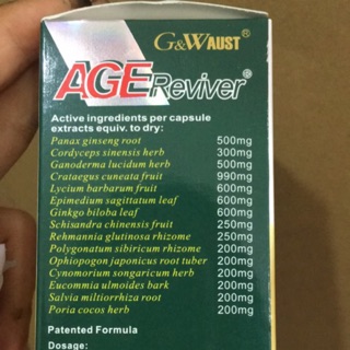 Phục hồi sinh lực Age Reviver 60v