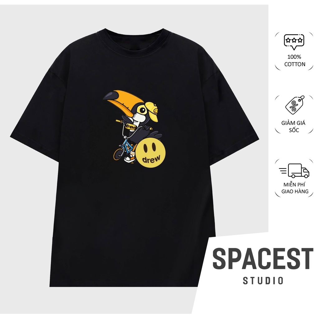 Áo Thun Nam Unisex In Hình Spacest Store, Áo Phông Form Rộng Tay Lỡ TV5105