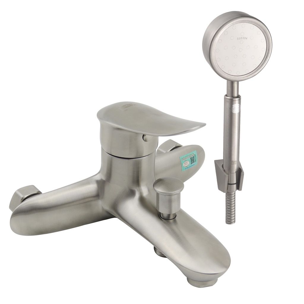 Bộ vòi sen nóng lạnh Inox SUS 304 Eurolife EL-ORCHID01 (Trắng vàng)