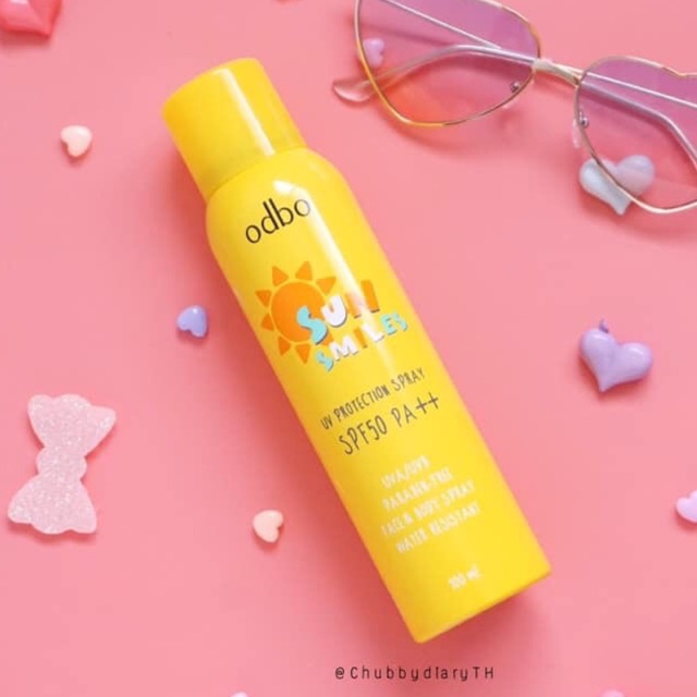 Kem Chống Nắng Toàn Thân Dạng Xịt Odbo Sun Smile SPF 50PA++ OD1201 - Xịt chống nắng toàn thân Odbo 100ml