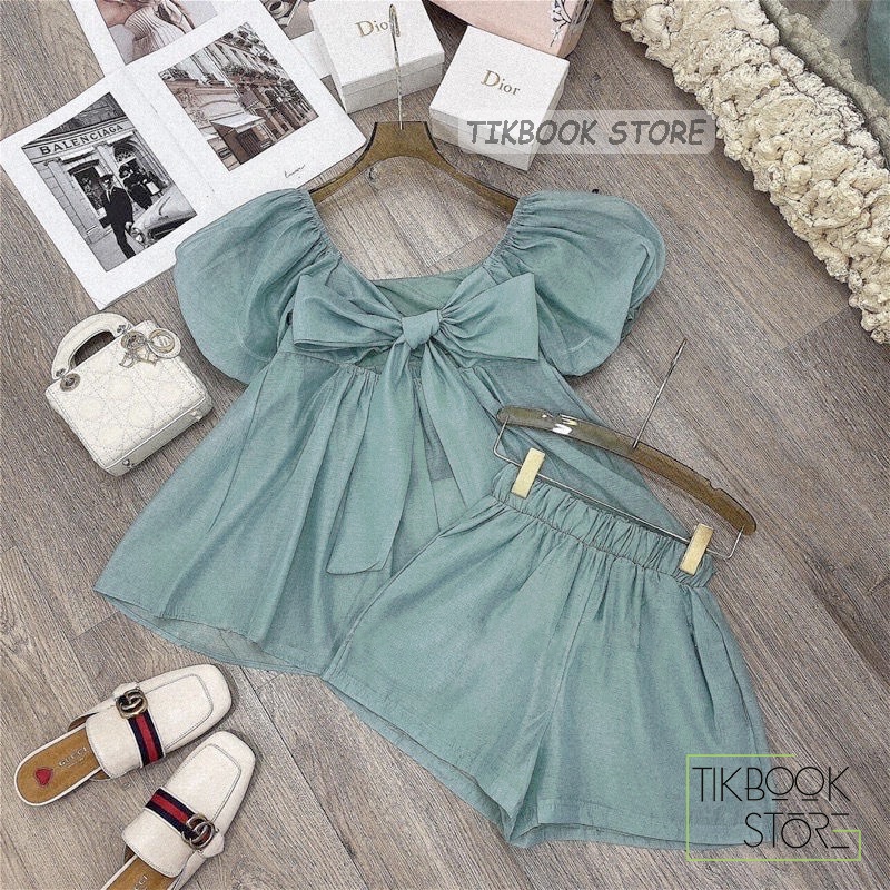 SẴN - Set voan nữ mùa hè siêu hot - Tikbook Store