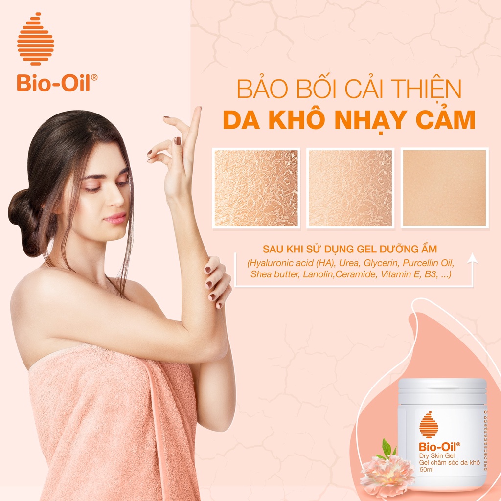 [HSD 8/2025] Gel chăm sóc da chuyên biệt dành cho da khô - BIO-OIL DRY SKIN GEL (lọ 50ml)