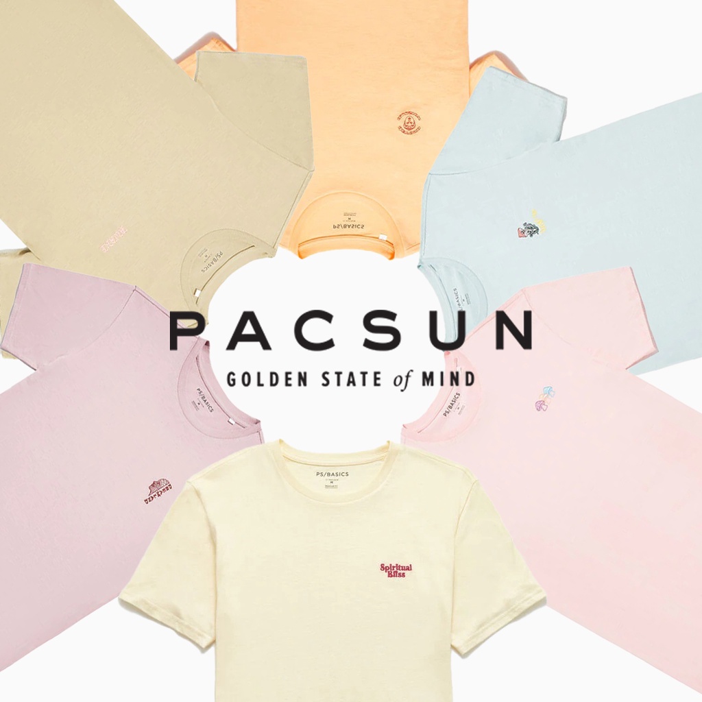 Áo Thun Trơn Tay Lỡ Nam Nữ Unisex Hãng Pacsun Xuất Mỹ 100% Cotton Cao Cấp