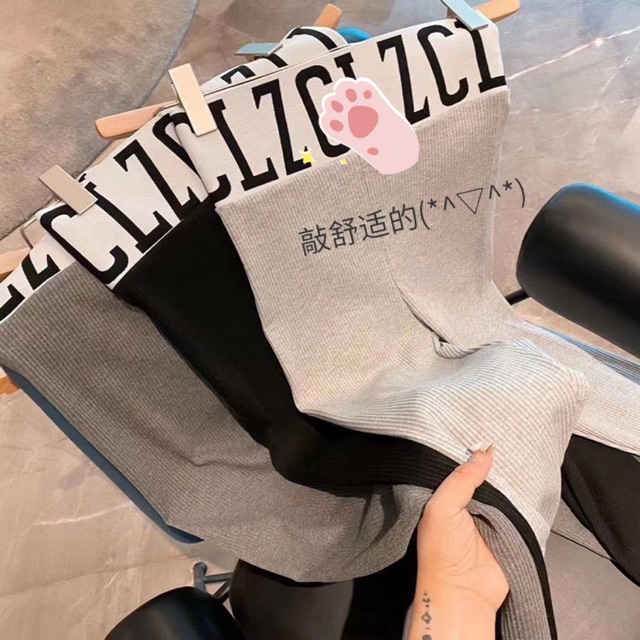 Quần legging đai chữ siêu tôn dáng