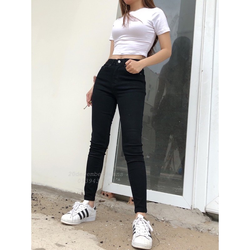 Quần Skinny đen ôm, trơn nữ 20DECEMBERJEANS mã 991 | BigBuy360 - bigbuy360.vn