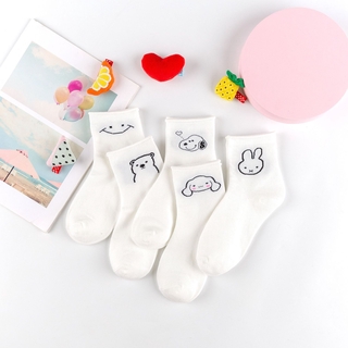  Đôi Tất Cotton Họa Tiết Động Vật Dễ Thương Dành Cho Phụ Nữ