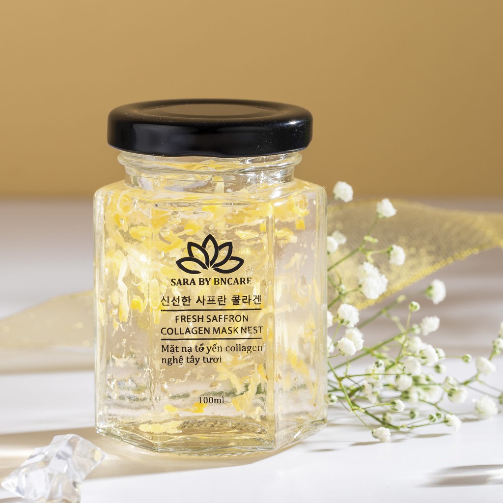 Mặt Nạ Ngủ 💝  💝 Mặt Nạ Tổ Yến Tươi Collagen - Nghệ Tây Tươi | Thế Giới Skin Care