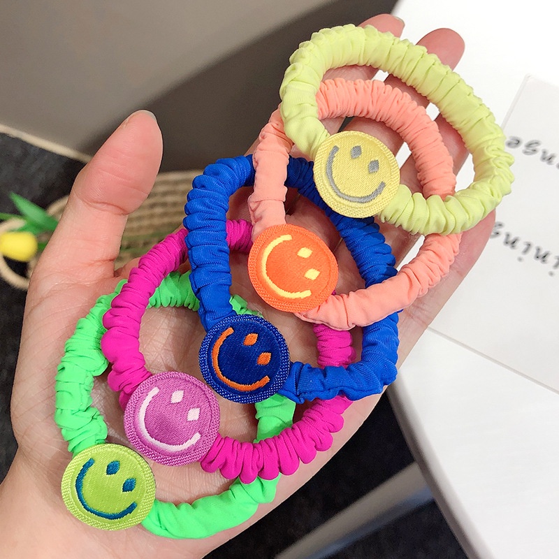 Dây Cột Tóc Vải Màu Sắc Ngọt Ngào Phong Cách Hàn Quốc Cho Nữ