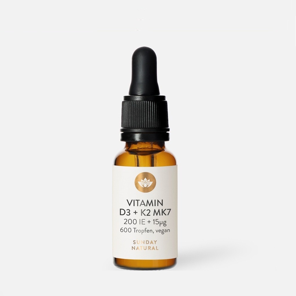 Vitamin D3 K2 Mk7 Sunday Natural Đức, vitamin cho bé 20ml