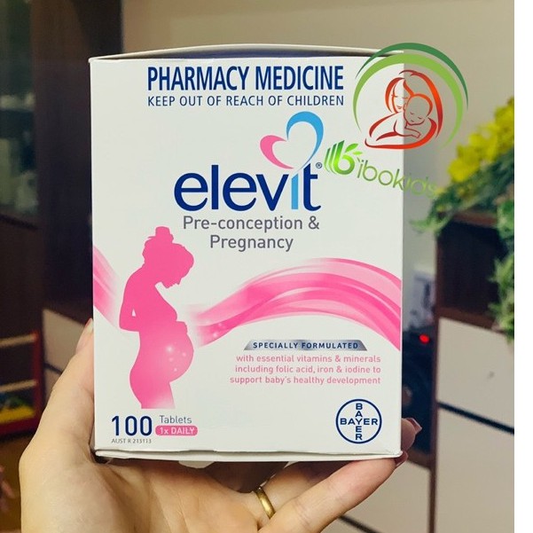 (Mẫu mơi date 2023) Vitamin elevit bầu Úc