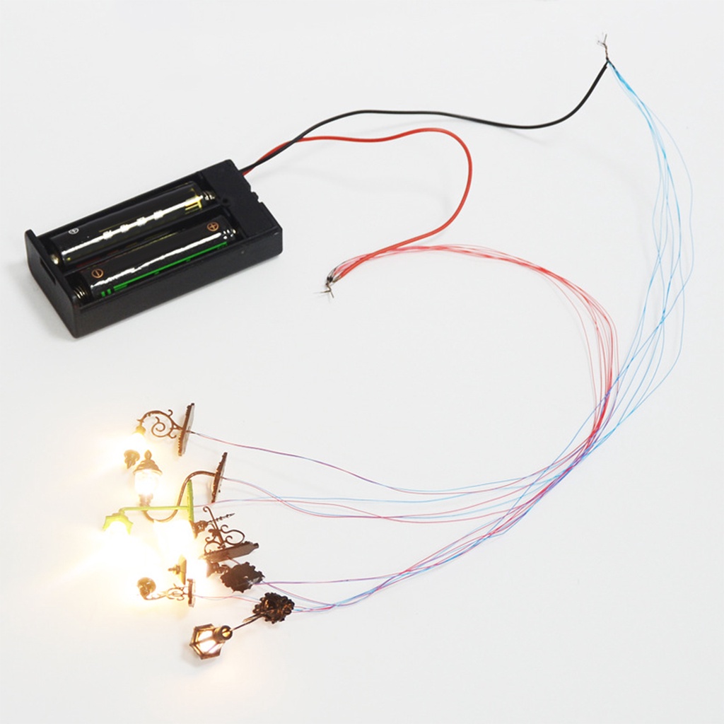 [Dolity2] 5 Đèn LED Gắn Tường Trang Trí Nhà Búp Bê / Tỷ Lệ 1: 12