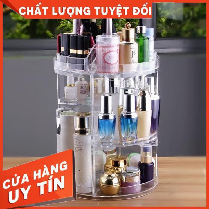 [XẢ KHO+FREE SHIP] Kệ mỹ phẩm xoay tròn 360