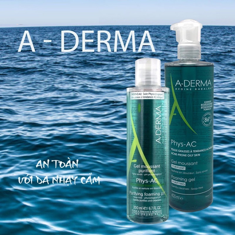 Sữa rửa mặt Aderma hàng Pháp