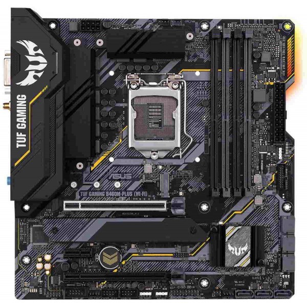 Bo mạch chủ Main Asus TUF GAMING B460M-PLUS WIFI – Socket 1200 - Tích hợp đầu thu Wifi - hỗ trợ Chip Intel thế hệ 10