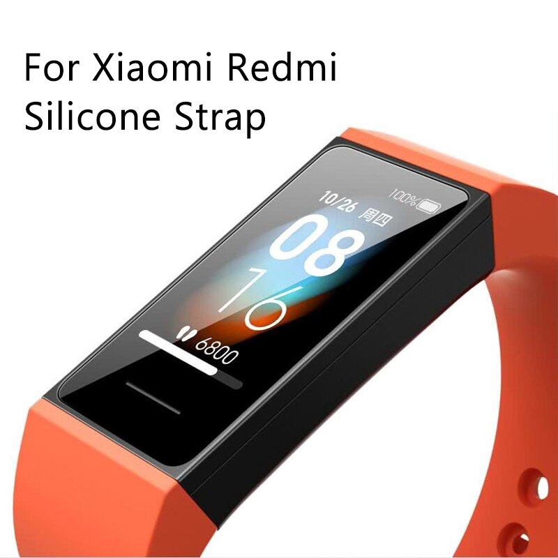 Dây Đeo Thay Thế Chất Liệu Silicon Màu Trơn Cho Xiaomi Redmi Band