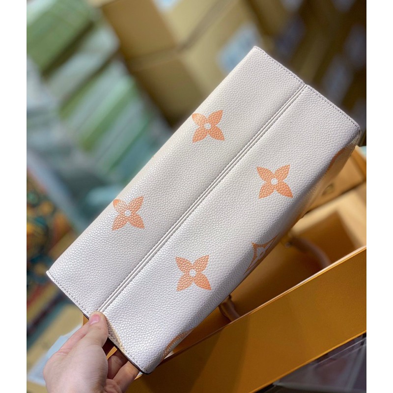 Túi luôn vui tươi  onthego summer 2021 size 35 form chuẩn hoạ tiết mono fullbox nam châm hàng qc 2204