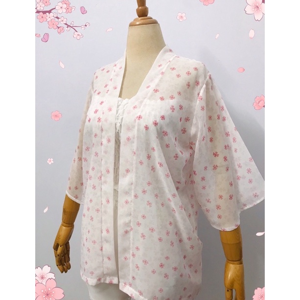 Áo Kimono Voan Hoa Sakura new2022