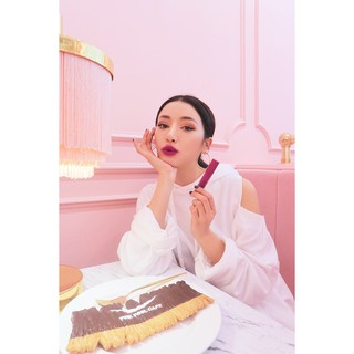 Son kem 3ce soft lip lacquer màu tím lạnh