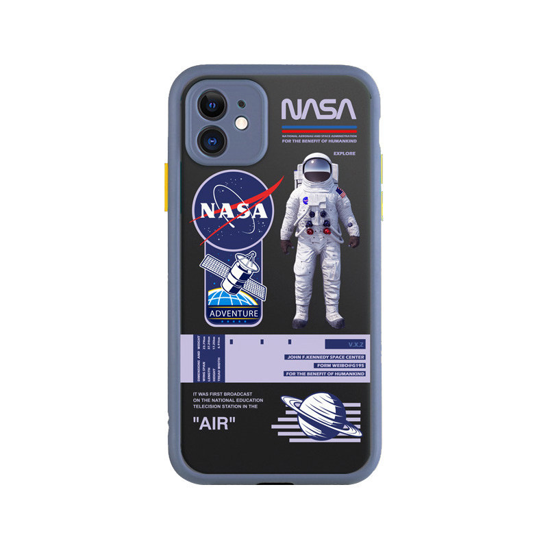 Tide brand NASA astronaut iphone12 12mini 12pro 12proma applicable Apple phone shell mobile phone shell skin-friendly fine holes Tide brand mobile phone shell drop resistance