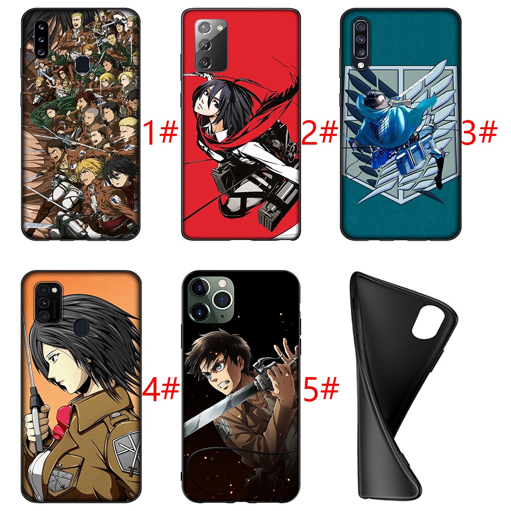 Ốp Điện Thoại Silicon TPU Mềm Hình Anime Attack On Titan Cho Realme 8 Pro 8 5G 8S Q3 Q3i 5G C2 C3 C20 2 A5 Yml2