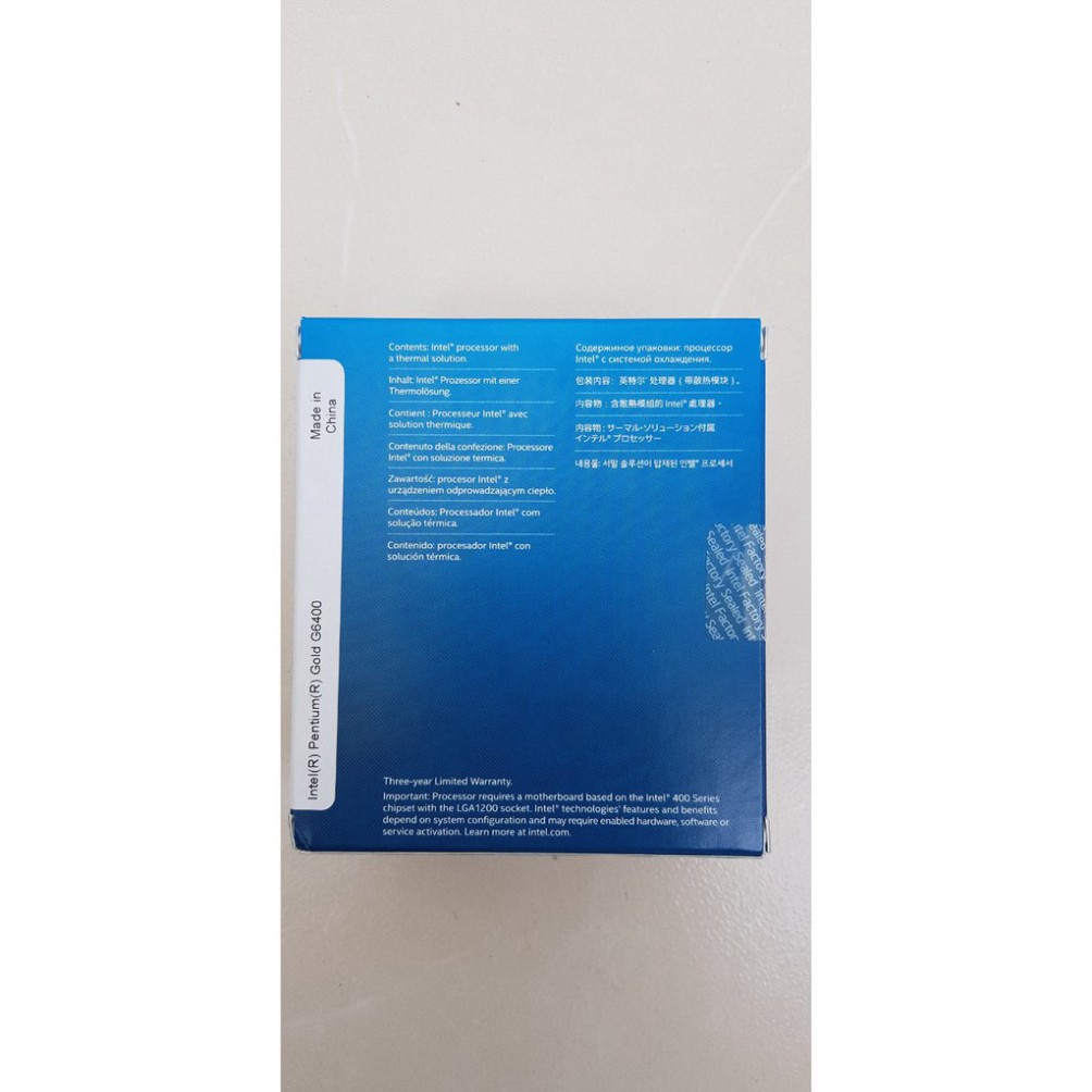 SDE1 ME CPU Intel Pentium G6400 4.0GHz 4MB cache socket 1200 chính hãng Viết Sơn cung cấp 13 SDE1 | BigBuy360 - bigbuy360.vn