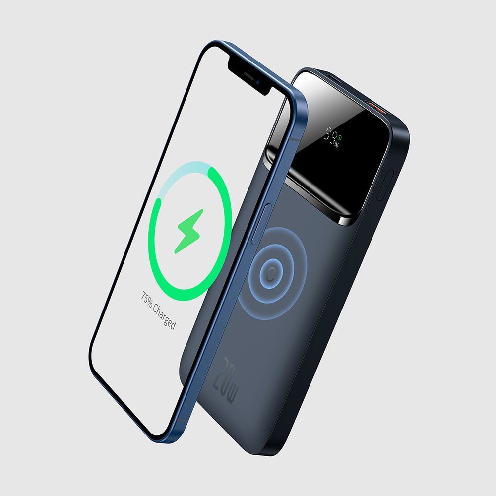 Pin dự phòng sạc không dây tích hợp nam châm PD 20W Baseus Magnetic Wireless Quick Charging Power Bank