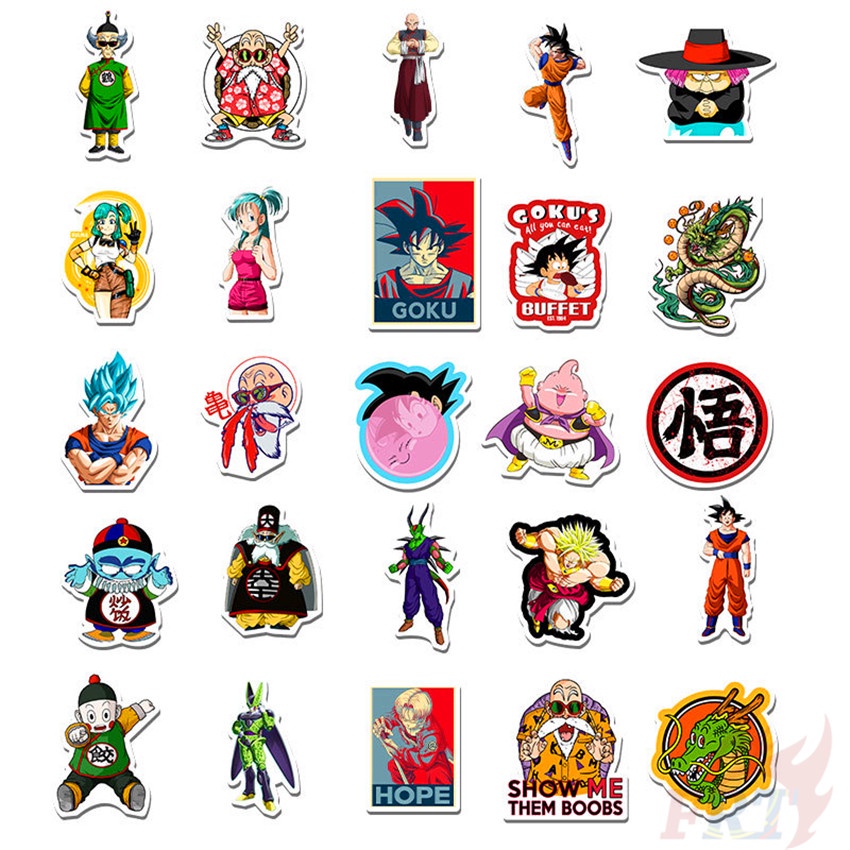 ✪ Dragon Ball Series 01 Stickers ✪ Anime 50Pcs/Set DIY Fashion Waterproof Doodle Decals Stickers