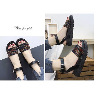 Sandal thổ cẩm 4 phân cao cấp (hàng có sẵn, ảnh chụp thật)