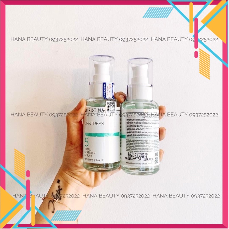 Serum UNSTRESS TOTAL SERENITY phục hồi da nhạy cảm ,da tổn thương ,da nhiễm hoá chất 30ml