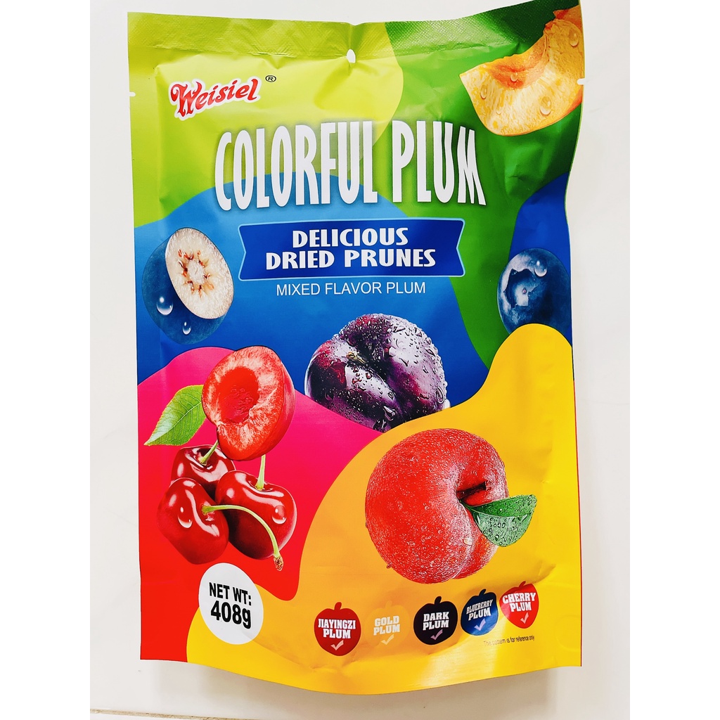 Ô Mai Hoa Quả Hongkong - Mix 4 Vị Mận Tím, Mận Đỏ, Việt Quất , Cherry