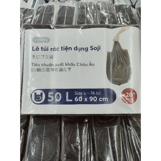 Túi rác tiện dụng Soji lô 4 cuộn đủ size