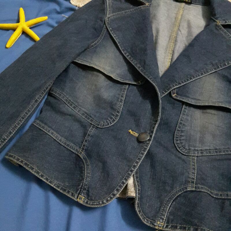 ÁO KHOÁC VEST JEAN HÀN, FORM DÁNG MĂNG TÔ 2HAND