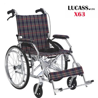 Xe lăn có bô Lucass X8 có bô tay phanh gập gọn tiện lợi