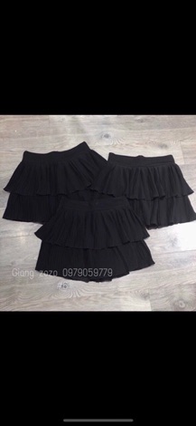 CHÂN VÁY CẠP CHUN 2 TẦNG