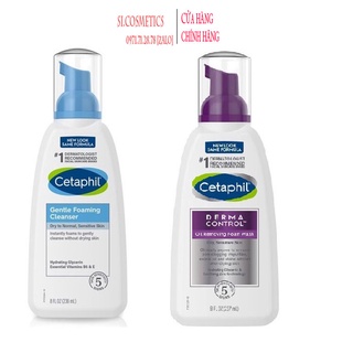 Sữa Rửa Mặt Tạo Bọt dành cho da mụn và dầu Cetaphil Dermacontrol Oil Control 237ml