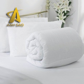 Bộ Drap giường Cotton trắng (kích thước 1m6*2m*20cm/ 1m8*2m*20cm) bộ 4 món